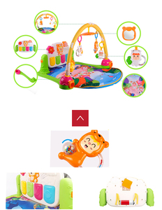 Chine activité musicale gym pliable bébé tapis de jeu avec divers animaux jouets - Product Image 3