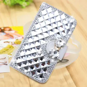 bling bling diamante portafoglio copertina in pelle caso capovolgere per huawei acend y330