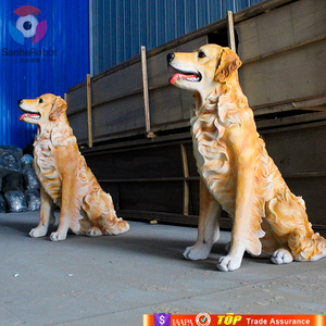 Statues <span class=keywords><strong>de</strong></span> chiens en résine grandeur nature attrayantes pour la décoration <span class=keywords><strong>de</strong></span> zoo en extérieur - Product Image 3