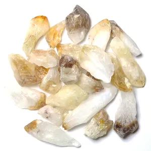 Wholesale natural citrine stone price quartz raw gemstone crystal for home decoration