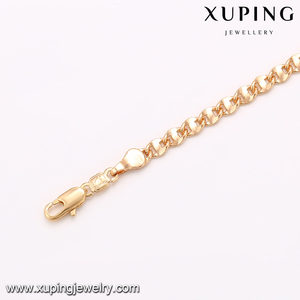 Collar de joyería de <span class=keywords><strong>arabia</strong></span> Saudita chapado en oro, popular, moda, 18k, chapado en oro simple, 43541 - Product Image 4