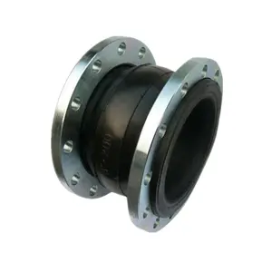 Vulcanized JGD type dual Sphere EPDM expansion rubber bellow with flange Double Sphere Flexible Rubber Joint