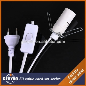 Bán Buôn Châu Âu Dây Điện + 2 Pin Cắm + Chuyển Đổi + E14 Ánh Sáng Chủ + Kim Loại Clip Bracket Himalaya Muối Đèn Dây Lắp Ráp - Product Image 2