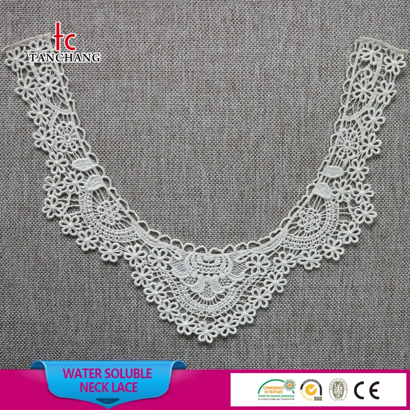 factory wholesale embroidery crochet neck lace neck patch latest churidar neck designs SRLK09