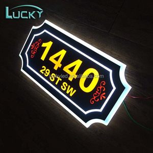 Al aire libre número de habitación de Hotel placas iluminación Led Placa de nombre - Product Image 5