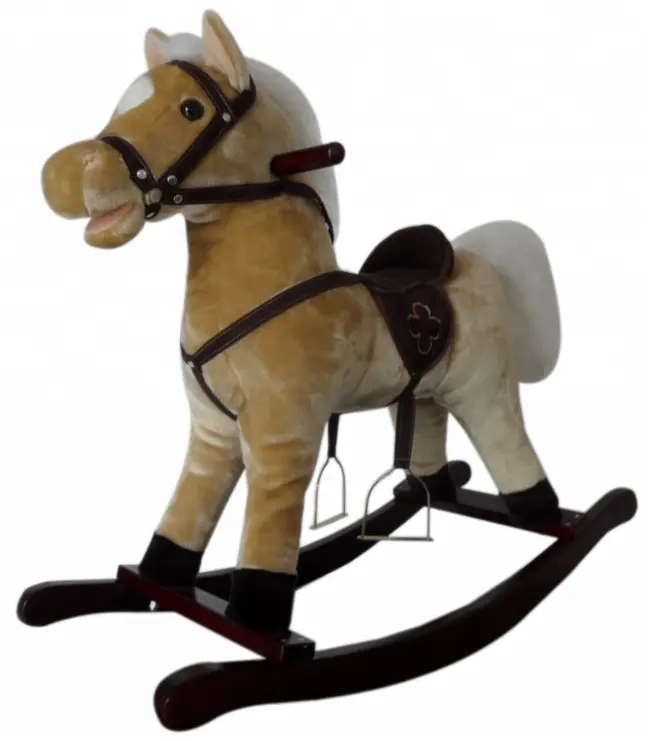 Music Lovely Stuffed Plush Toys Baby Rocking Horse