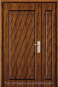 Puerta doble blindada de pavo de acero con todos los accesorios, cerradura, mango de acero inoxidable, bisagras, visor - Product Image 3