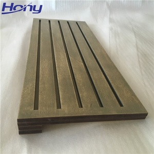 Khay Trưng Bày Đồng Xu Ván Ép Màu Tối, Đoạn Đường Nối Bằng Gỗ Có Rãnh Bán Lẻ Cho Thẻ Trang Sức, Giá Đỡ Bông Tai Để Bàn - Product Image 3