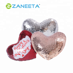 Wholesale Price New Design Sublimation <strong>Sequin</strong> Mermaid Pillow Sublimation <strong>Cushion</strong> Cover Blank - Product Image 2