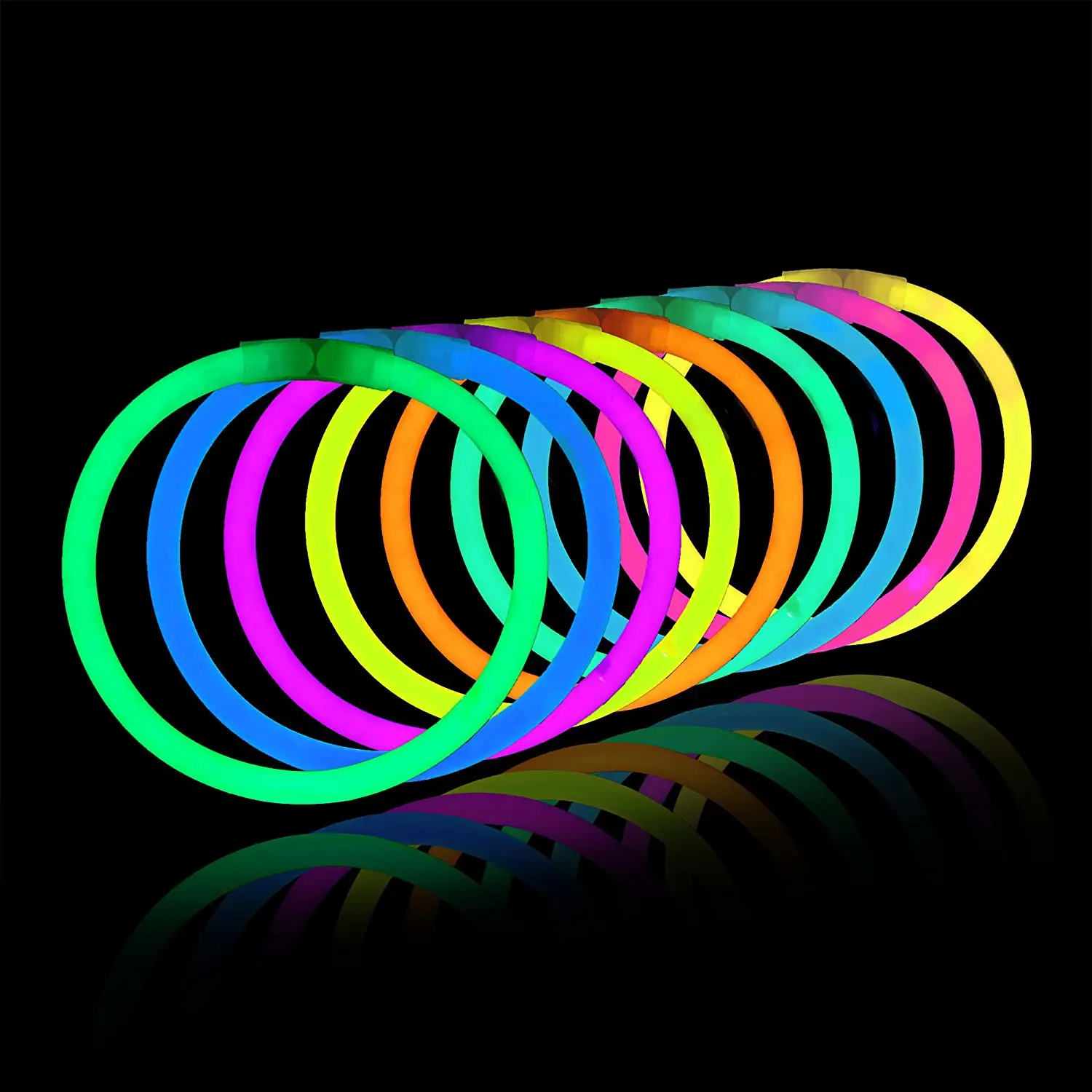 Bâtons lumineux Bracelets Néon Couleurs Faveurs De Fête BRICOLAGE Bracelet Bal Fournitures de Club de Barre De Vacances