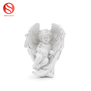 Reçine güzel küçük melek büyük aşk şekli tasarım kanatları uyku <span class=keywords><strong>cherub</strong></span> heykelcik ev dekor için - Product Image 4
