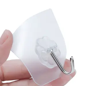 Mạnh Mẽ Trong Suốt Hút Cup Sucker Tường Hooks Hanger Cho Chủ Nhà Bếp Phụ Kiện Phòng Tắm Lưu Trữ Tường Móc Mutfak