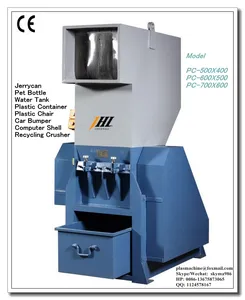 pet plastic recycling machine with silo and blower