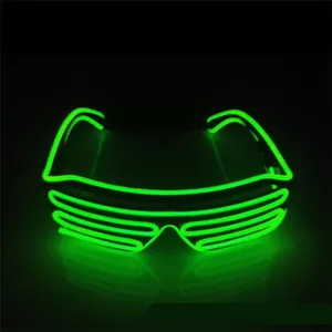 2021 Dancin Party Charms One Color Shutter Shades Light Up Led Sunglasses