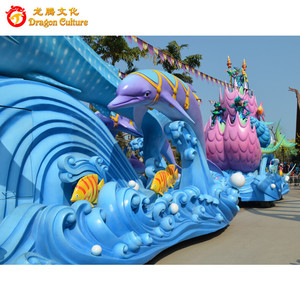 Peces decorativos flberglass flotador desfile del desfile fibra carrozas Festival decoraciones - Product Image 3