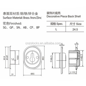 [16-2] रूसी यूक्रेन जस्ता दरवाजा ताला कवच प्लेट सुरक्षात्मक कवर ताला सेट को शामिल किया गया सिलेंडर ताला कवर सुपर सितम्बर - Product Image 3