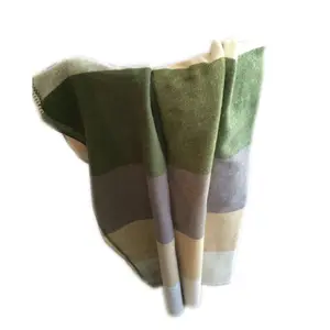 Wholesale Super Soft Chunky Australian Merino Wool Woven Plaids Blankets