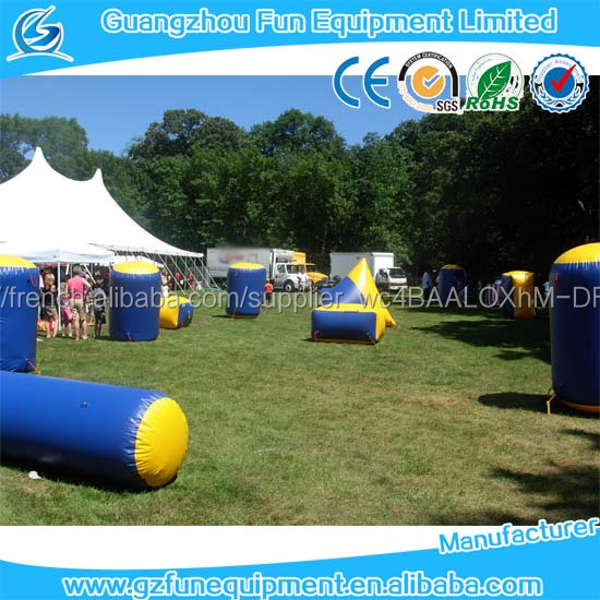 2017 PVC China paintball bunkers bunker inflatable airsoft paintball bunker