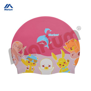 ODM/OEM 100% Gorras de natación para niños de color puro de silicona para deportes - Product Image 4