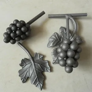 Garden Fence Wrought Iron Metal Grape with leaves