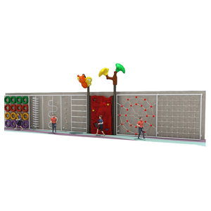 Grande structure de jeu extérieure en LLDPE pour enfants, <span class=keywords><strong>mur</strong></span> d'<span class=keywords><strong>escalade</strong></span> pour bébés, idéal pour les écoles maternelles - Product Image 3