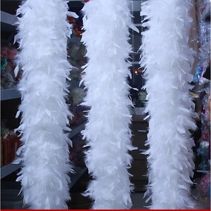 Cheap Wholesale Turkey <strong>Feather</strong> <strong>Boa</strong> Chandelle, Fluffy <strong>White</strong> <strong>Feathers</strong> <strong>Boa</strong> - Product Image 1