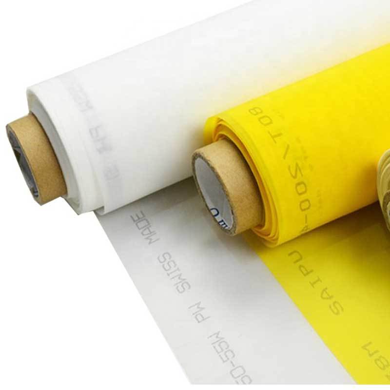 100T- 254 Mesh White Polyester Silk Screen Printing Printer Mesh Net Fabric Textile