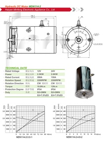 Elektrische DC-tandwielmotor voor heftruck en pallettruck-stapelaar, inclusief hydraulische pomp - Product Image 2