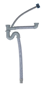 304 Cucina In Acciaio Inox Lavello Doppia Vasca <span class=keywords><strong>Sifone</strong></span>/Flessibile tubo di Scarico Per Lavello - Product Image 4