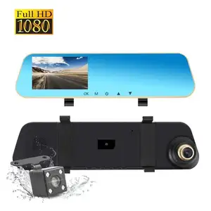 1080P Hd Auto Video Recorder Spiegel Dash Cam Achteruitkijkspiegel Cam Met Voor-en Achterkant Camera