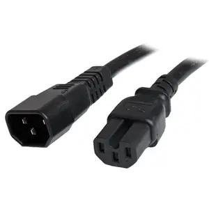 10A International IEC C14 to IEC C15 connector power cord