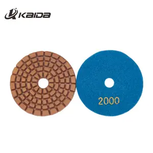 Concrete Floor Polishing Pads 4 Inch Dry Resin Pads D100mm Dry Floor Polishing DiscためConcreteとTerrazzo Floor 12PCS