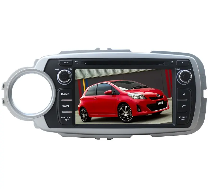 7 "Android 9.0 4コアDVD/ GPSナビゲーションfortoyota yaris 2012-2016 with WIFI FM/AM mirror link