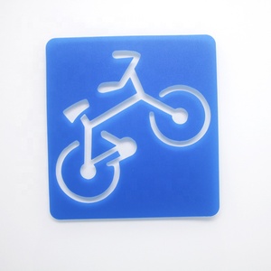 Nouveau style <span class=keywords><strong>peinture</strong></span> alphabet géométrique ensemble de <span class=keywords><strong>pochoir</strong></span> de dessin - Product Image 5