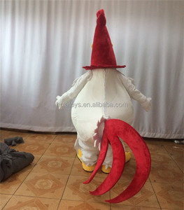 Hola bianco di pollo foghorn leghorn costumi della mascotte/costume della mascotte di pollo - Product Image 3