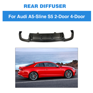 Lame de pare-choc arrière en Fiber de carbone, accessoire de voiture, Audi A5 <span class=keywords><strong>Sline</strong></span> S5 2 portes <span class=keywords><strong>4</strong></span> portes 2017 — 2018 - Product Image 2