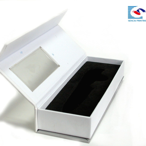 Nhà Máy Cung Cấp Tùy Chỉnh In Dao Cuốn Sách Hình Dạng Hộp Giấy Với Cửa Sổ Rõ Ràng - Product Image 2