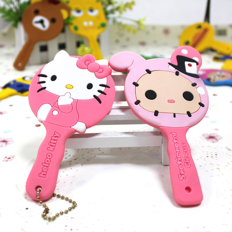 Силиконовое косметическое Оригинальное креативное Силиконовое зеркало, милое портативное Силиконовое зеркало для макияжа