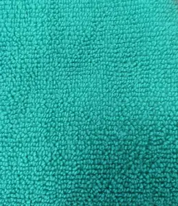 Tissu éponge de nettoyage Super absorbant, 160cm de largeur 300gsm, microfibre vert, prix Direct d'usine