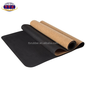 <span class=keywords><strong>Tapis</strong></span> de Yoga antidérapant de haute qualité <span class=keywords><strong>tapis</strong></span> de liège en caoutchouc naturel entraînement gymnastique Camping Logo personnalisé disponible 4mm 5mm 6mm 8mm 10mm - Product Image 6