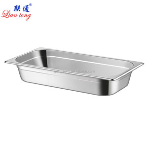 Padella da tavolo a vapore Anti-marmellata in stile europeo 1/3 dimensioni in acciaio inossidabile GN Pan per uso di scaldavivande in plastica - Product Image 3