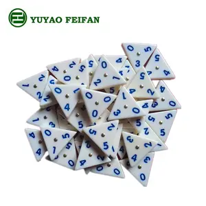 classic customized funny plastic pyramid Domino board game set Packed in gift box