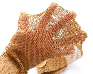 Collants de danse professionnels en résille foncée de couleur bronzage foncé en gros - Product Image 4