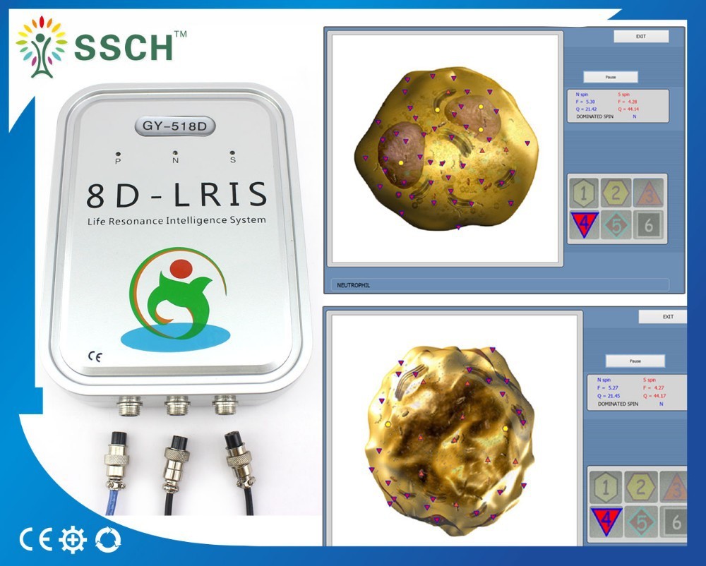 Bioresonance machine Corps Entier nls diagnostics gy-518d Nls Avec 12 Systèmes équipement de physiothérapie
