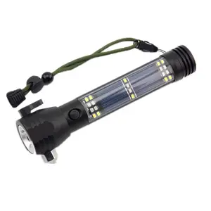 Hot Selling 7 Modes USB Charged EDC Torch,Long Distance Ultra Bright Solar Charged Car Tool Torch Light