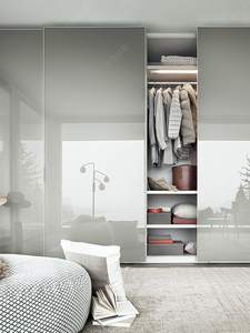 Construit dans les armoires avec porte coulissante chambre design pour dame - Product Image 2