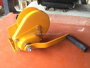 נייד מחגר תולעת הילוך חוט חבל יד כננת עם בלם - Product Image 3