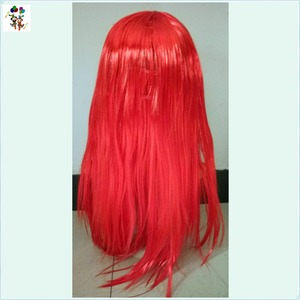 Perruque synthétique longue de couleur rose vif, perruque de fête <span class=keywords><strong>Superstar</strong></span> HPC-1328 - Product Image 5