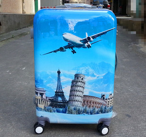 最高のブランドABSPCキャビンクルートロリーバッグポロシティ荷物 - Product Image 2