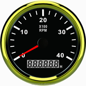 85mm Universel Générateur Autometer Tachymètre Analogique <span class=keywords><strong>RPM</strong></span> COMPTE-TOURS 0-4000 <span class=keywords><strong>RPM</strong></span> Avec LED Compteur Horaire 12 V/24 V - Product Image 4